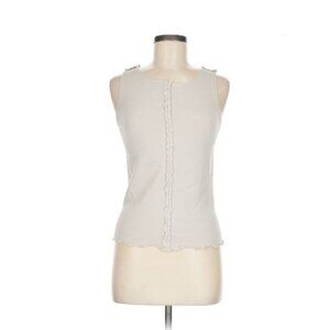 Size M Women's Tan Sleeveless Blouse